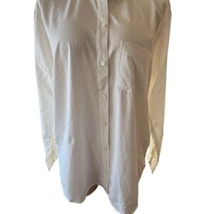 Madewell White Button-Up Shirt